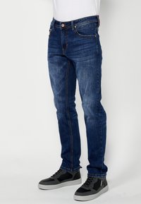 Koroshi STRETCH - Traperice ravnih nogavica - azul