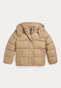 HOODED DOWN JACKET - Dunjakke - vintage khaki