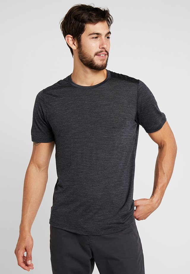 MENS SPHERE CREWE - Camiseta básica - black heather