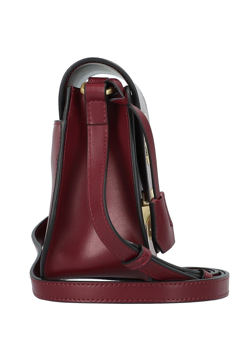Sac Bandoulière La Martina En Cuir De Veau Beige - Grande Taille - Neuf Avec Imperfection Fermoir