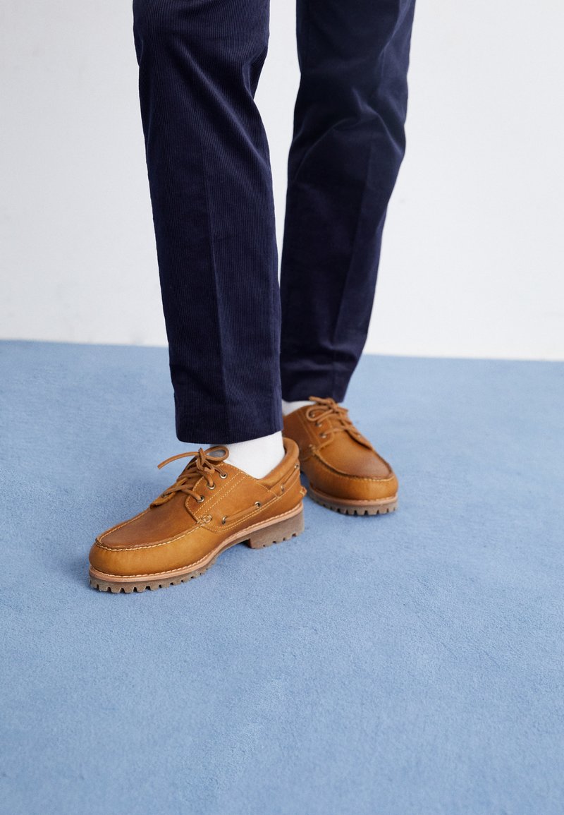 Timberland AUTHENTICS 3 EYE CLASSIC - Boat shoes - brown - Zalando 