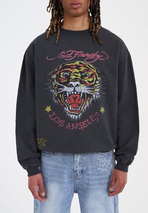 TIGER-VINTAGE - Sweatshirt - washed black