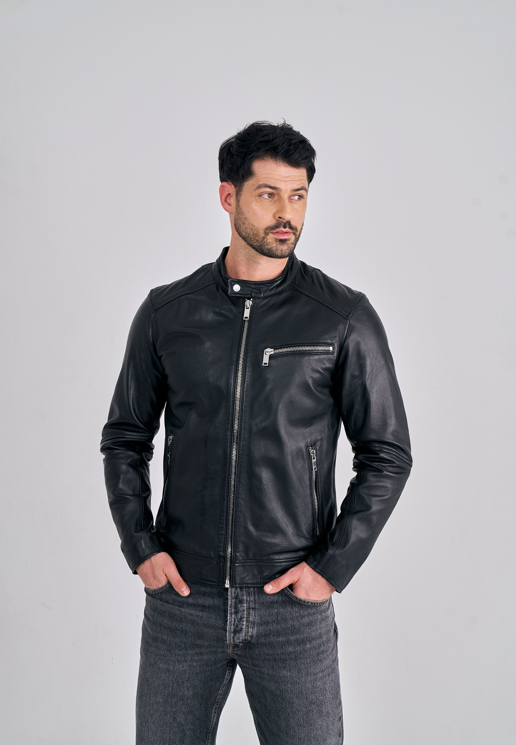 Jimwag（ジムワッグ）Fake leather blouson Freaky Nation LUCKY JIM - Leather jacket - black - Zalando