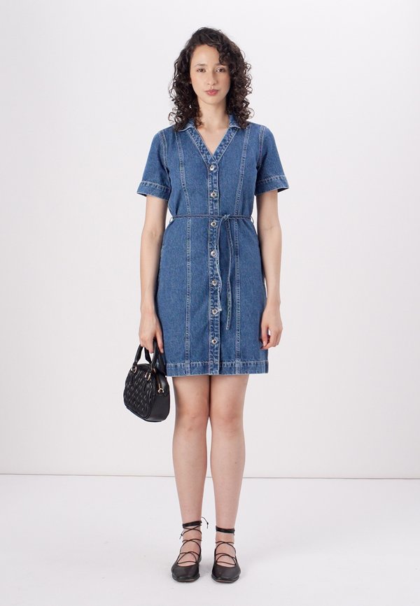 ONLFINA BELT DRESS - Denim dress2