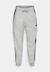 ESSENTIALS 3 STRIPES LOOSE PANTS - Pantaloni de trening - grey/black