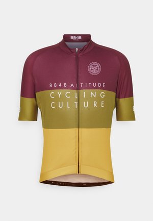 SKYLINE BIKE - Cyklistický dres - burgundy
