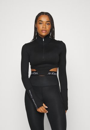 1/4 ZIP - Longsleeve - black beauty