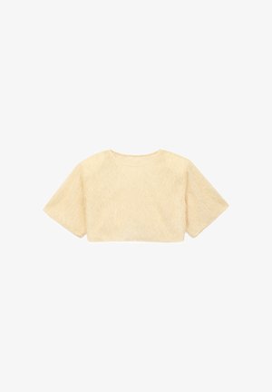 Koton, FRINGE CROP BLOUSE . - T-shirt print - beige