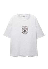 ONE PIECE SKULL - T-shirt med print - light grey