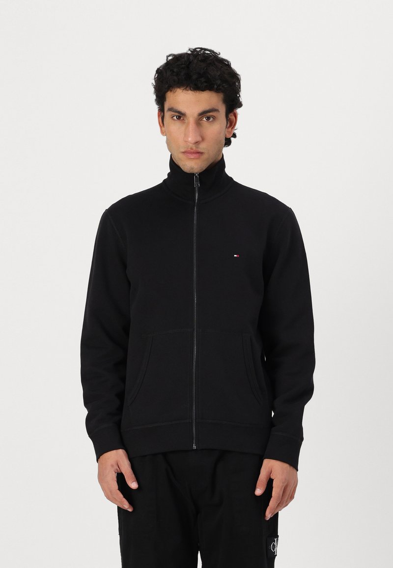 Tommy Hilfiger - ESSENTIAL STAND COLLAR - Sweatjakke - black, Forstør
