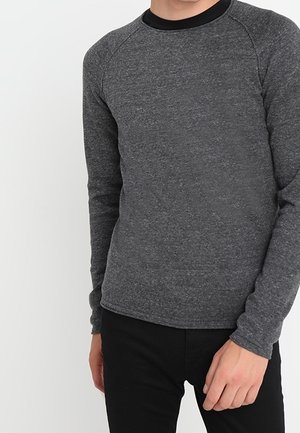 Strickpullover - mottled dark grey