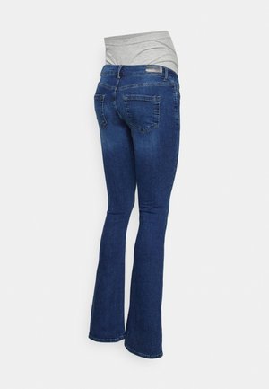 Flared Jeans - dark-blue denim