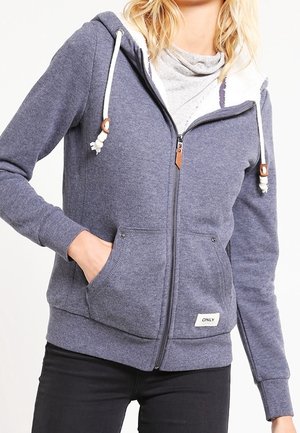 Mikina na zip - dark blue