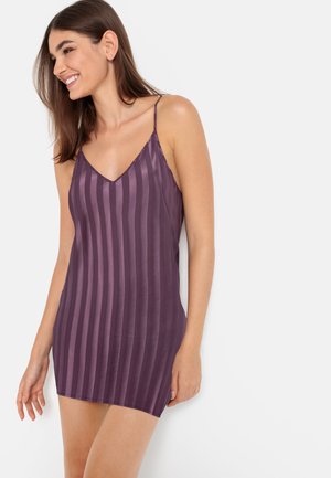 Camisón - pflaume gestreift