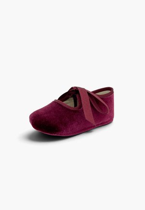 Pisamonas, BADANA MERCEDITAS TERCIOPELO LAZO FAYA - Chaussons pour bébé - burdeos