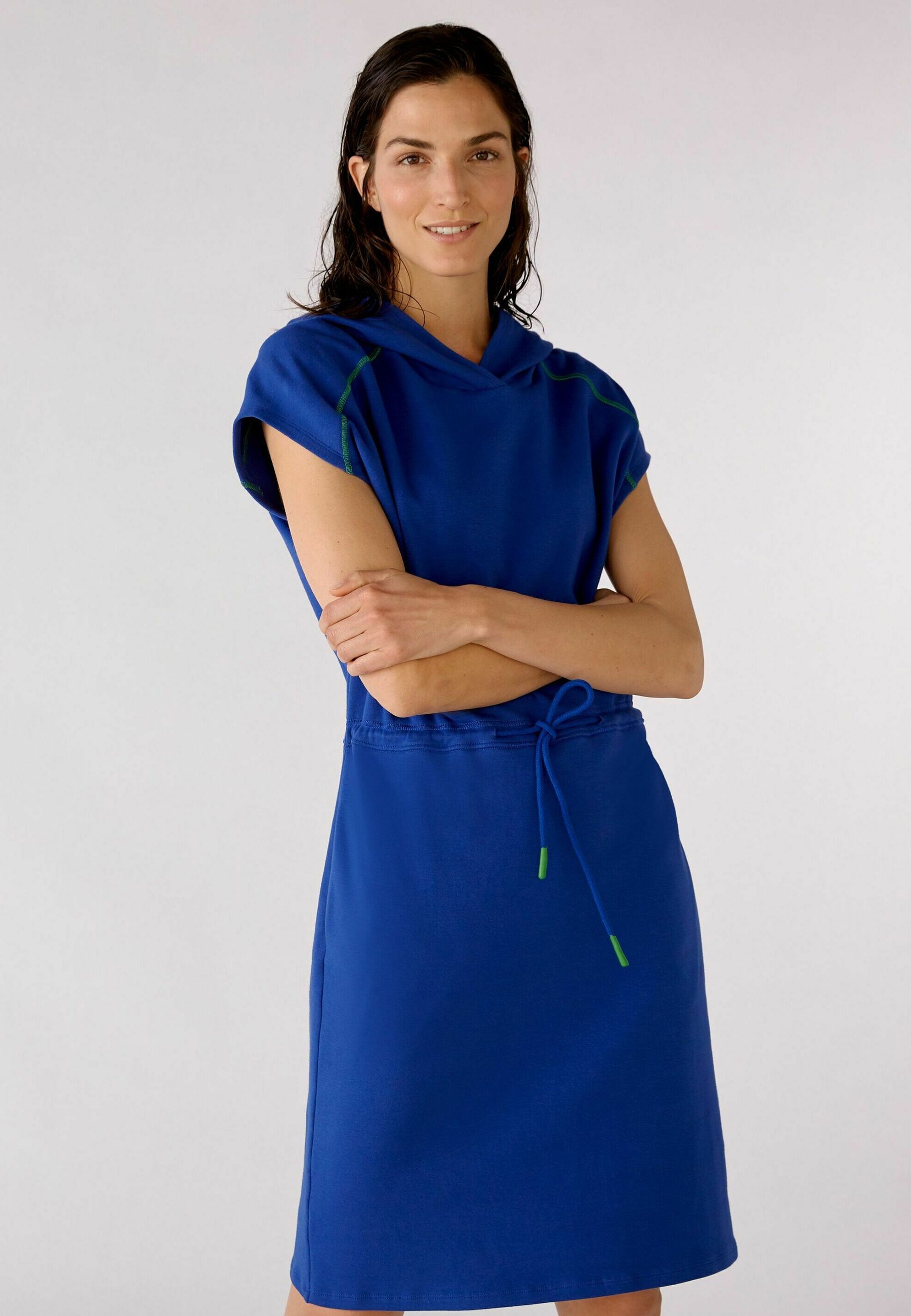 Oui Gebreide jurk - blue/blauw - Zalando.be