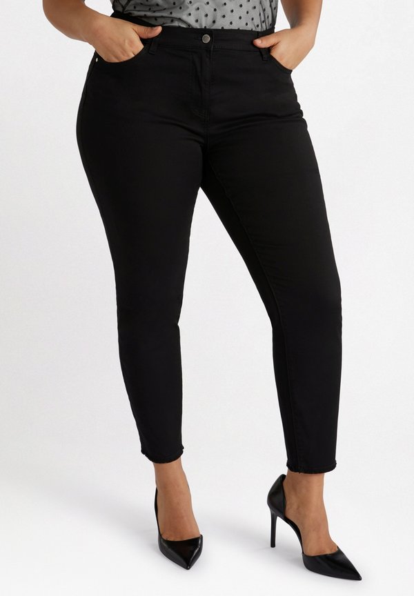 SKINNY - Stoffhose - nero