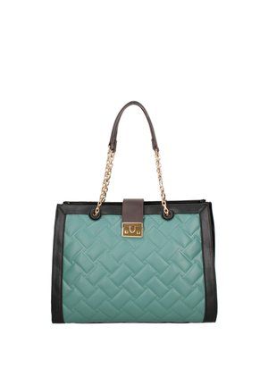 SHOPPER - Shopping bag - black and turquoise