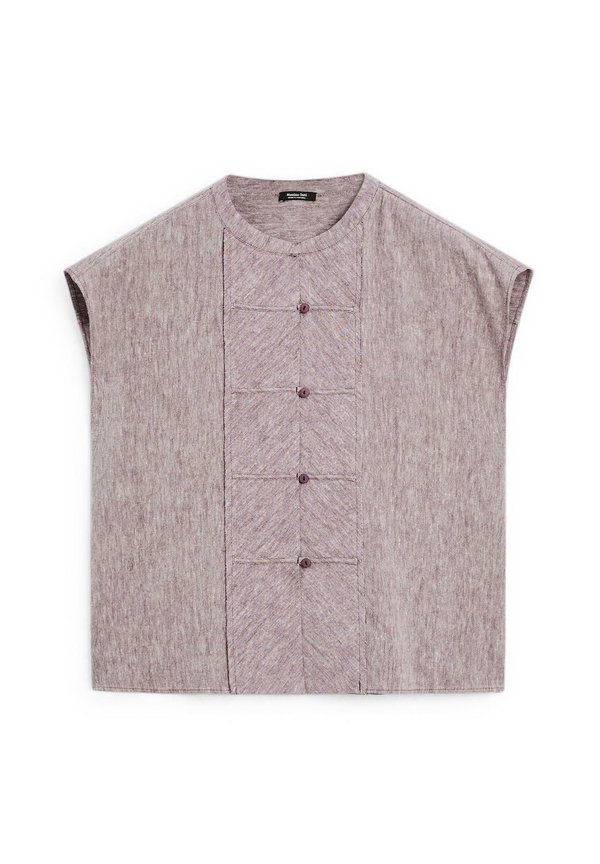 FLOWING WITH BIB DETAIL - Blouse - mauve2