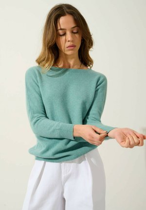 Authentic Cashmere GOLÉON - Pullover - mottled green