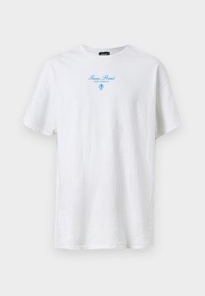 GAME POINT TEE UNISEX - Nyomott mintás póló - white