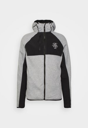 MARATHON - Mikina na zip - grey marl/jet black