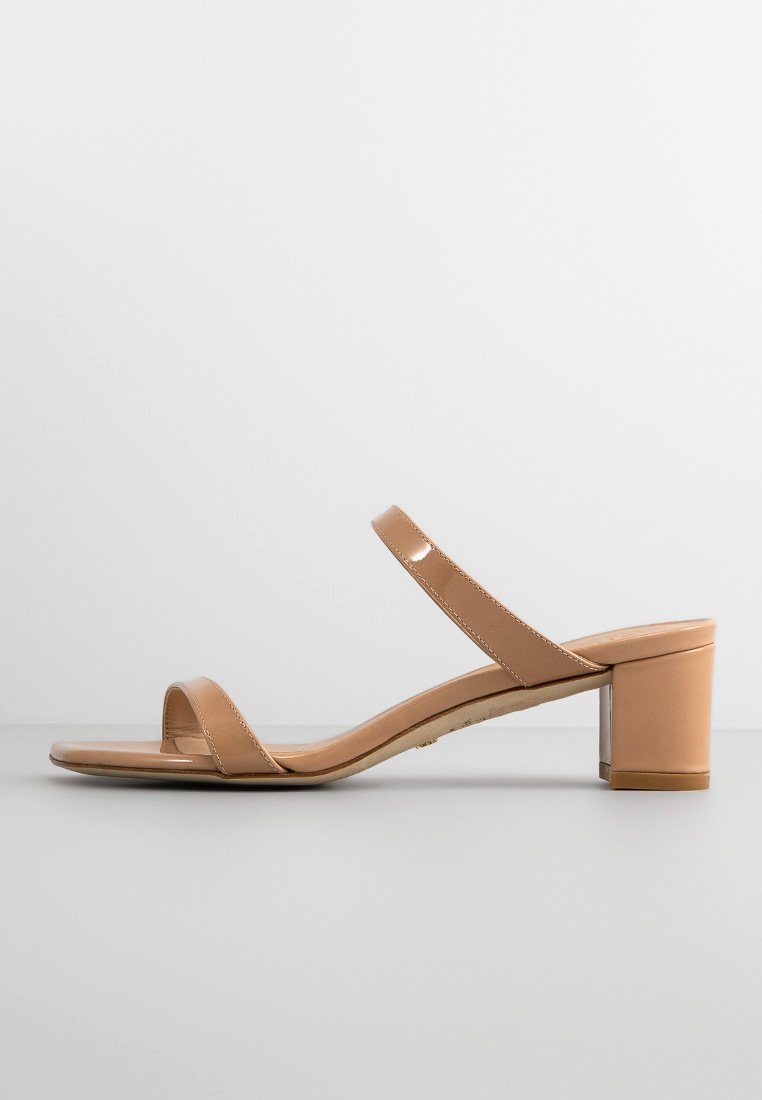 Stuart Weitzman Muiltjes met hak camel