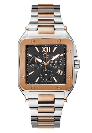 GC COUTURE SQUARE MENS - Chronograaf - silver-coloured/rose gold-coloured