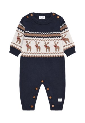 WEIHNACHTS STRAMPLER - Tuta jumpsuit - blue