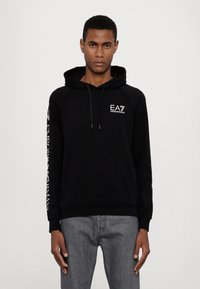 EA7 Emporio Armani FELPA - Mikina s kapucí - black