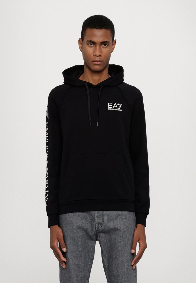 EA7 Emporio Armani FELPA - Mikina s kapucí - black