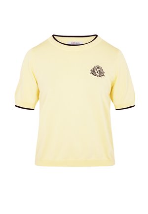 Morgan, MORGAN MORGAN SHORT-SLEEVE SWEATER - T-shirts basic - jaune pastel