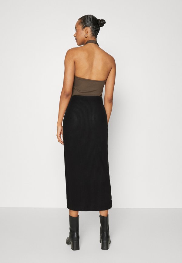 NELLA LONG SIDE SLIT BOX - Pencil skirt2
