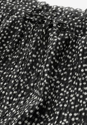 Next REGULAR FIT - PRINTED MIDI - Faltenrock - black white