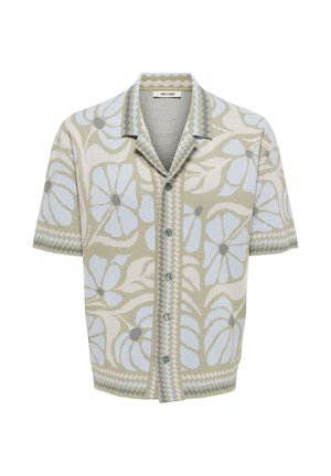 Only & Sons, KNITTED SHIRT ONSDUKE KNITTED CARDIGAN - Chemise - silver sage