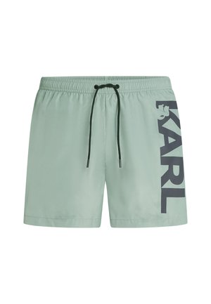 KARL LAGERFELD LOGO SHORT - Badeshorts - iceberg green
