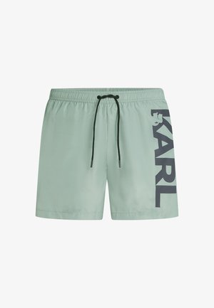 KARL LAGERFELD LOGO SHORT - Kupaće hlače - iceberg green