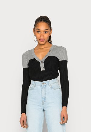 MLILI - Strikkegenser - gris/noir