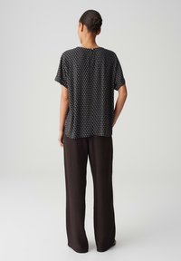 OPUS LOOSE FIT PRINT - Camicetta - coal blue