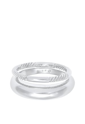 2 PACK BASIC - Ring - silberfarben
