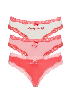LASCANA, LSCN BY LASCANA 3 PACK - String - pink mix