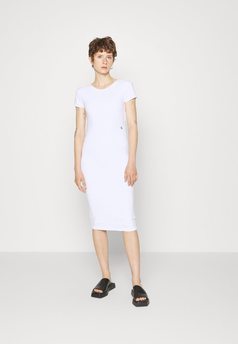 Damen Kleider | Calvin Klein Jeans OPEN BACK DRESSJerseykleidbright white/weiß - GF95490 Damen Kleider | Calvin Klein Jeans OPEN BACK DRESSJerseykleidbright white/weiß - GF95490