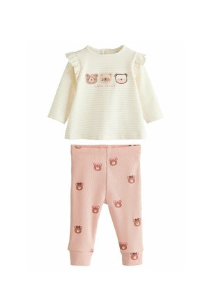 SET - REGULAR FIT - Leggings - beige