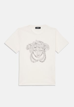Versace MEDUSA KIDS PRINT UNISEX - Camiseta estampada - white/grey