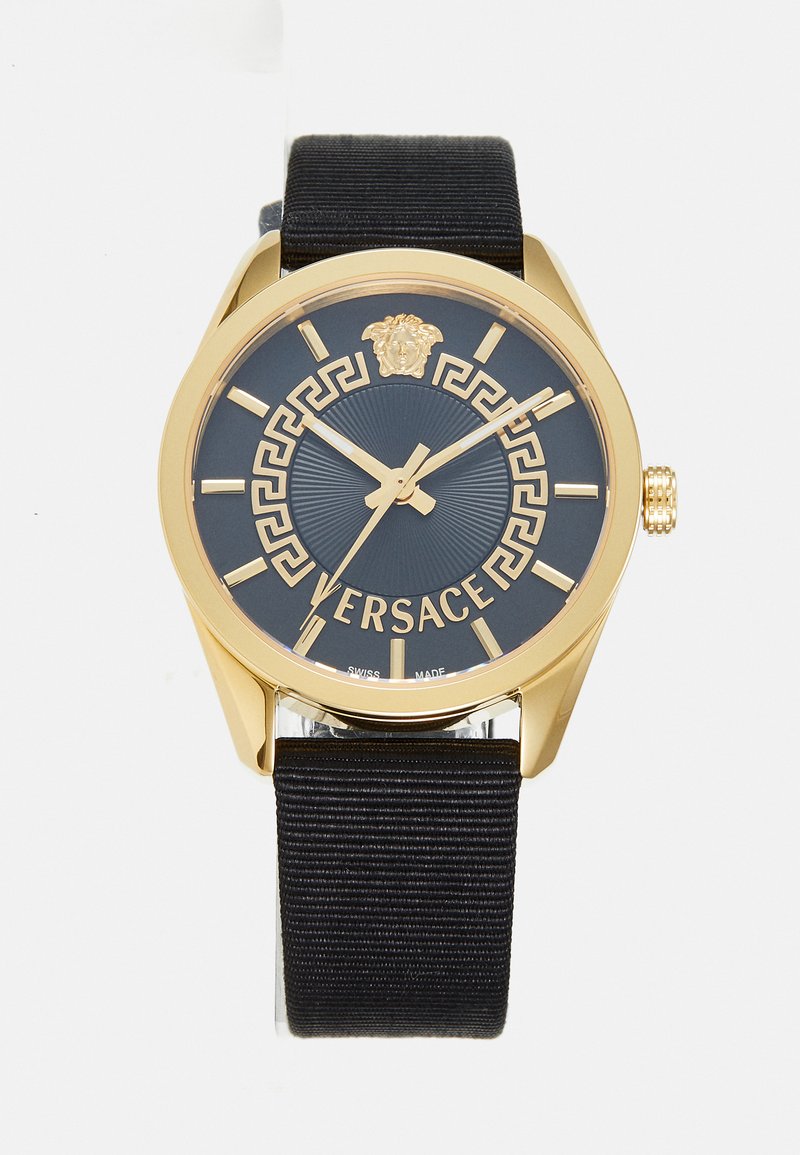 Versace R310553 Watch Versace NEW V CIRCLE - Reloj - black/gold-coloured/negro - Zalando.es