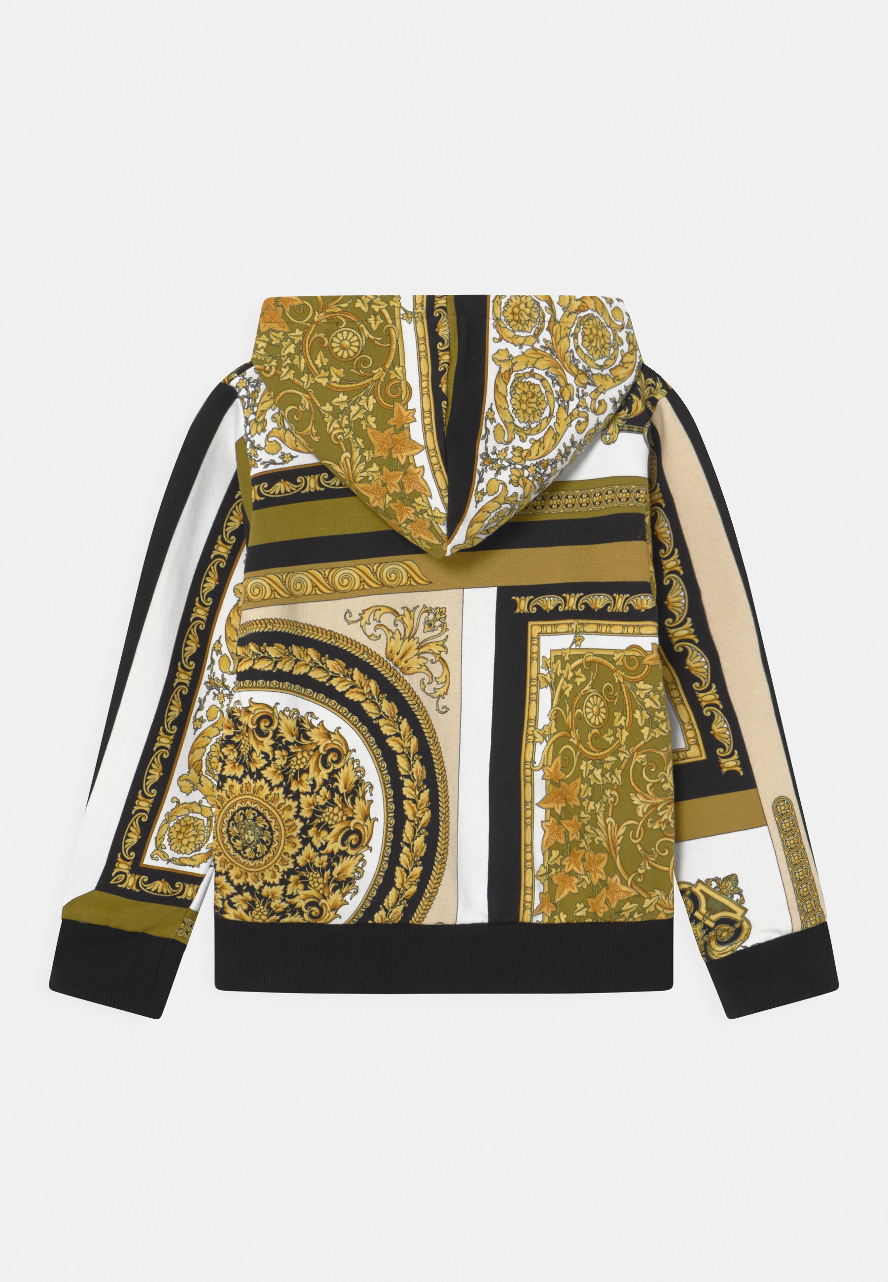 Versace HERITAGE PRINT UNISEX - Felpa con zip - white/gold/kaki/dorato -  Zalando.it