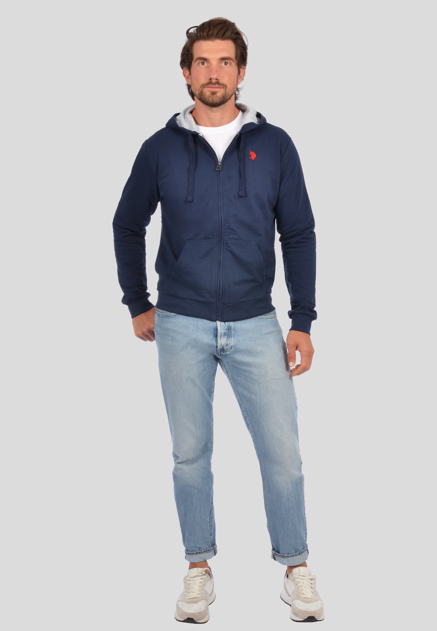 U.S. Polo Assn. Felpa con zip - dunkelblau/blu scuro - Zalando.it