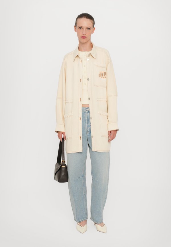 PRICKLY - Denim jacket - beige2