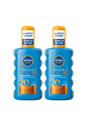 2ER SET SUN SCHUTZ & BRÄUNE PUMPSPRAY LSF 20, 2 X 200 ML - Sun protection - -