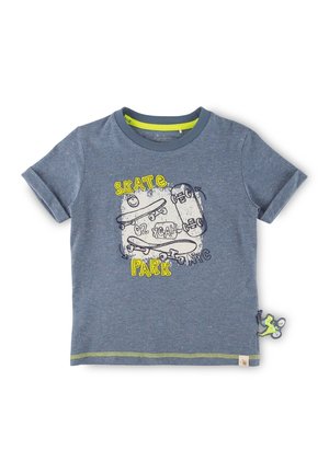 DINO - Print T-shirt - blau meliert